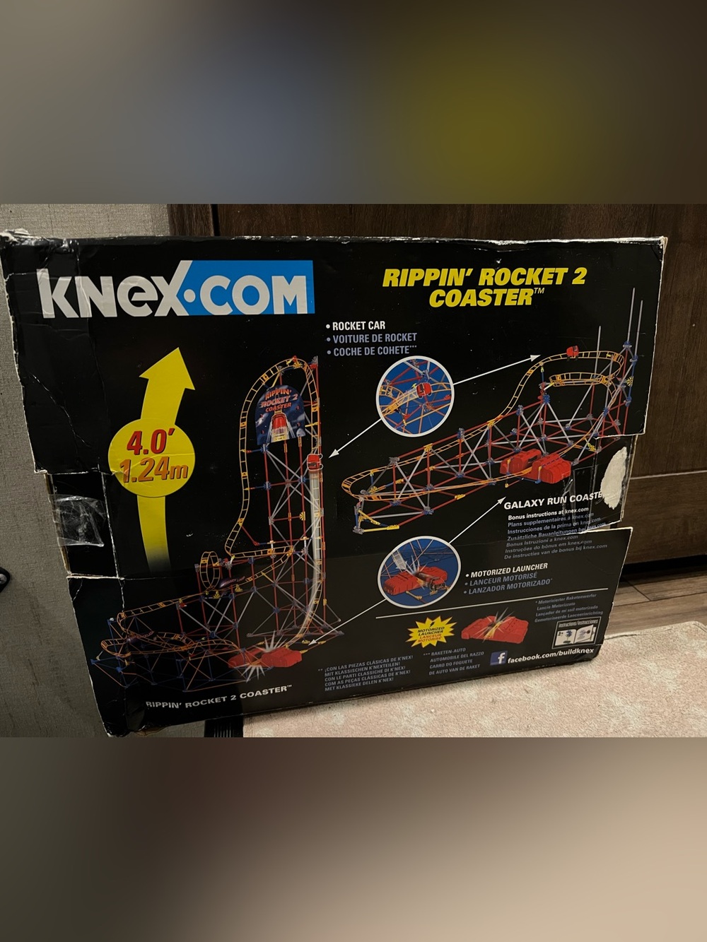 New K’NEX Rippin’ Rocket 2 Coaster 2011 Motorized Roller Coaster Set